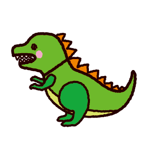 恐竜のおもちゃのイラスト