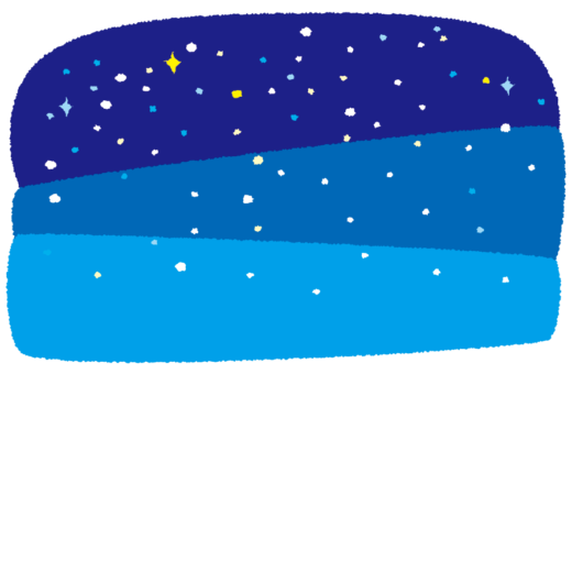 背景イラスト 夜の雪山 イラストくん