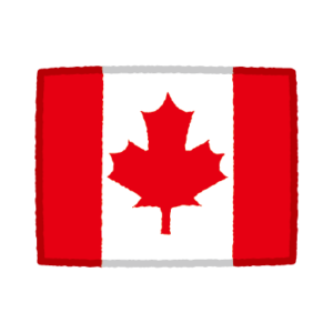 国旗のイラスト（カナダ）