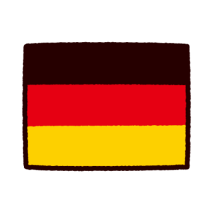 国旗のイラスト（ドイツ）