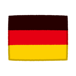 国旗のイラスト（ドイツ）