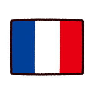 国旗のイラスト（フランス）