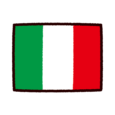 イタリア国旗 イラスト