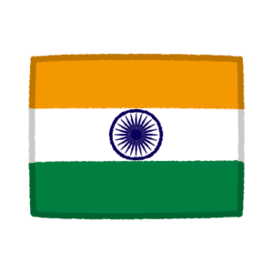 国旗のイラスト（インド）