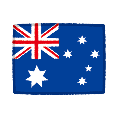 国旗のイラスト（オーストラリア）