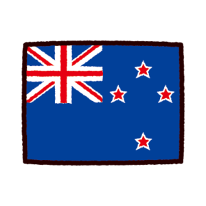国旗のイラスト（ニュージーランド）