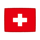 国旗のイラスト（スイス）