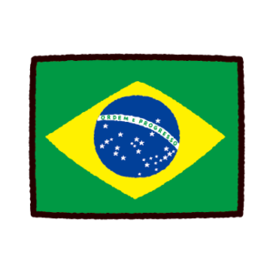 国旗のイラスト（ブラジル）
