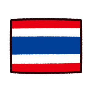 国旗のイラスト（タイ）
