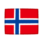 国旗のイラスト（ノルウェー）