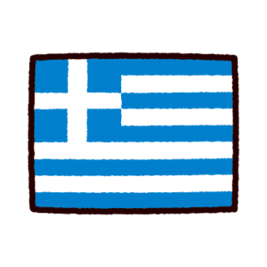 国旗のイラスト（ギリシャ）