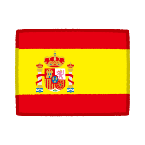 国旗のイラスト（スペイン）