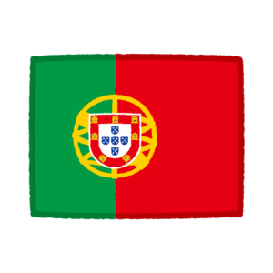 国旗のイラスト（ポルトガル）