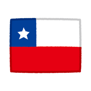 国旗のイラスト（チリ）