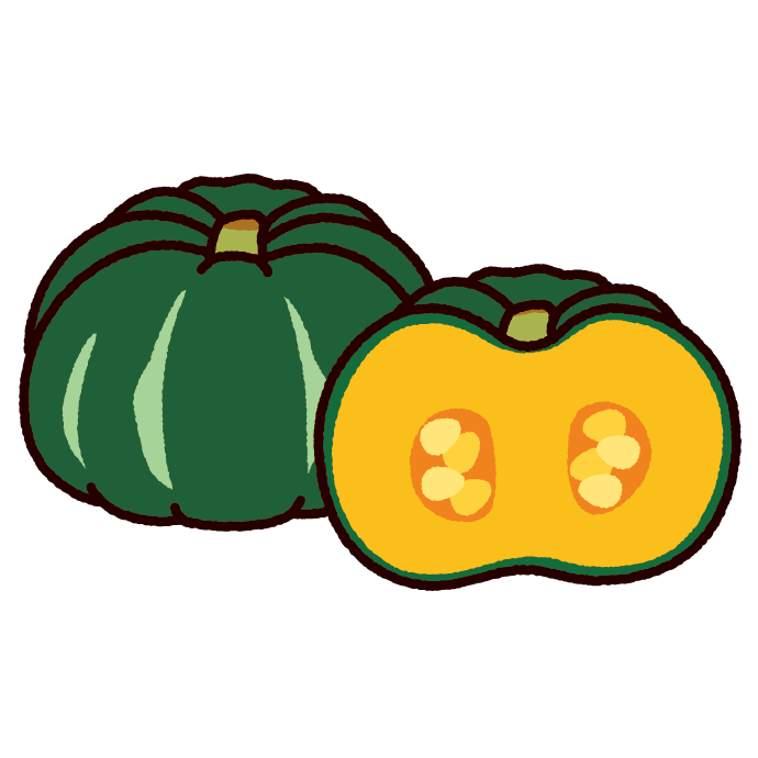 かぼちゃのイラスト（野菜） - イラストくん