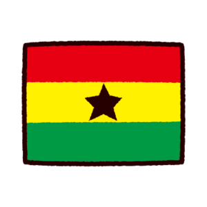 国旗のイラスト（ガーナ）