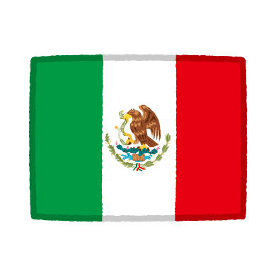 国旗のイラスト（メキシコ）