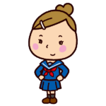 学生のイラスト（セーラー服）