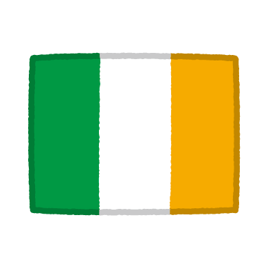国旗のイラスト（アイルランド）