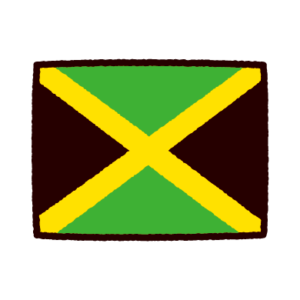 国旗のイラスト（ジャマイカ）
