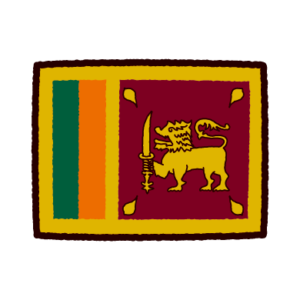 国旗のイラスト（スリランカ）