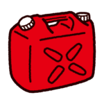 灯油缶のイラスト（ポリタンク）