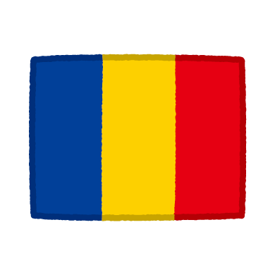 国旗のイラスト（ルーマニア）
