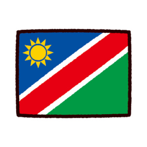 国旗のイラスト（ナミビア）