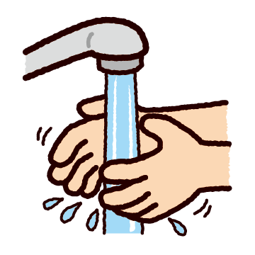 手を洗うイラスト