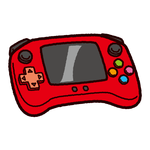 携帯型ゲーム機のイラスト イラストくん