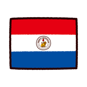 パラグアイ国旗のイラスト