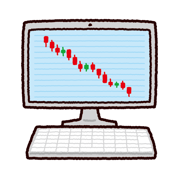 ローソク足のイラスト 株 Fx イラストくん