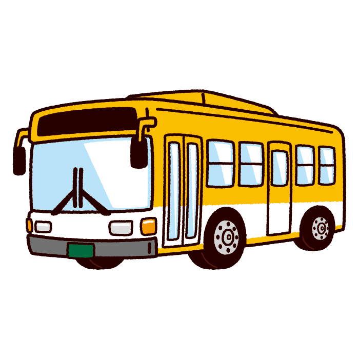 バスのイラスト（路線バス・スクールバス）（8カット） - イラストくん