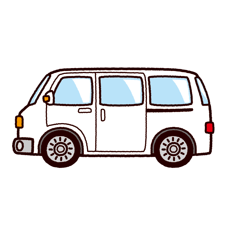 車のイラスト ミニバン ワンボックス 8カット イラストくん