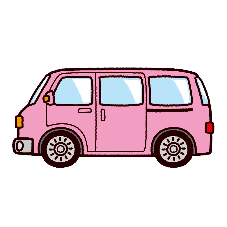 車のイラスト ミニバン ワンボックス 8カット イラストくん