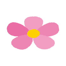 ピンクの花のイラスト