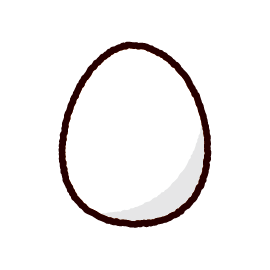 卵のイラスト（2カット）