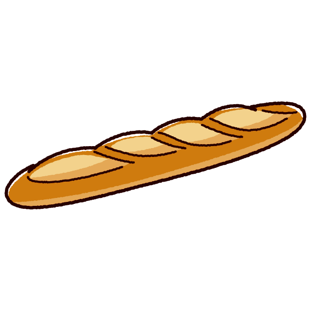 パンのイラスト フランスパン イラストくん