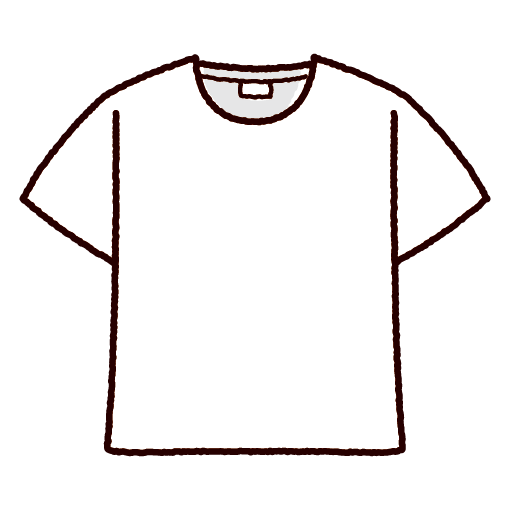 Tシャツのイラスト（4カラー） - イラストくん