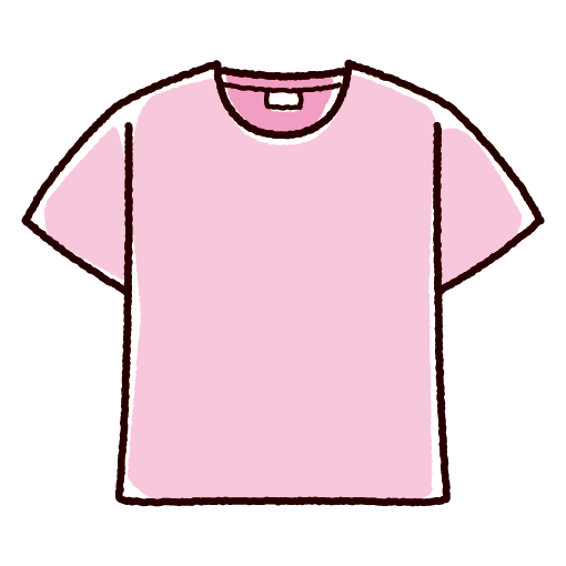 Tシャツのイラスト 4カラー イラストくん