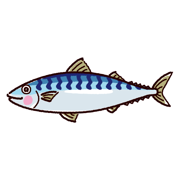 魚のイラスト 鯖 サバ イラストくん