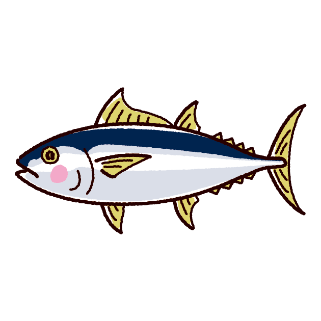 魚のイラスト 鮪 マグロ イラストくん