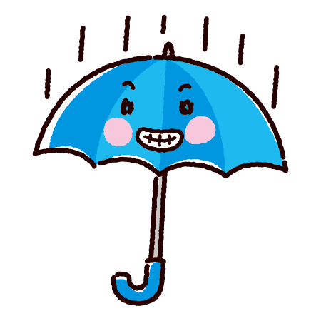 天気のイラスト 傘 雨 2カット イラストくん