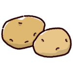 じゃがいものイラスト（2カット）