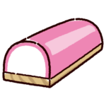 かまぼこのイラスト（2カラー）