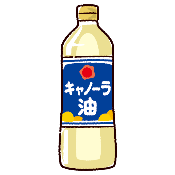 油のイラスト キャノーラ油 イラストくん