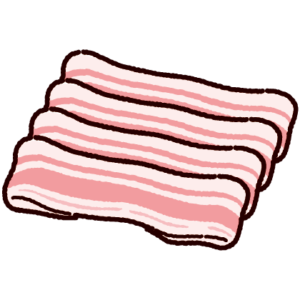 豚肉のイラスト（バラ）