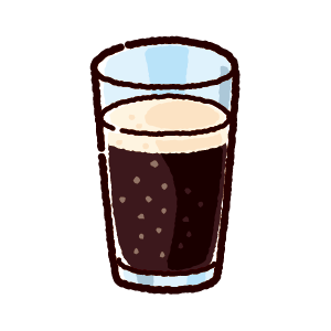 ジュースのイラスト コーラ 4カット イラストくん