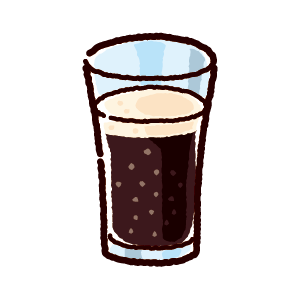 ジュースのイラスト コーラ 4カット イラストくん