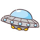 UFOのイラスト（宇宙船）